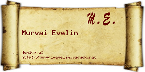 Murvai Evelin névjegykártya